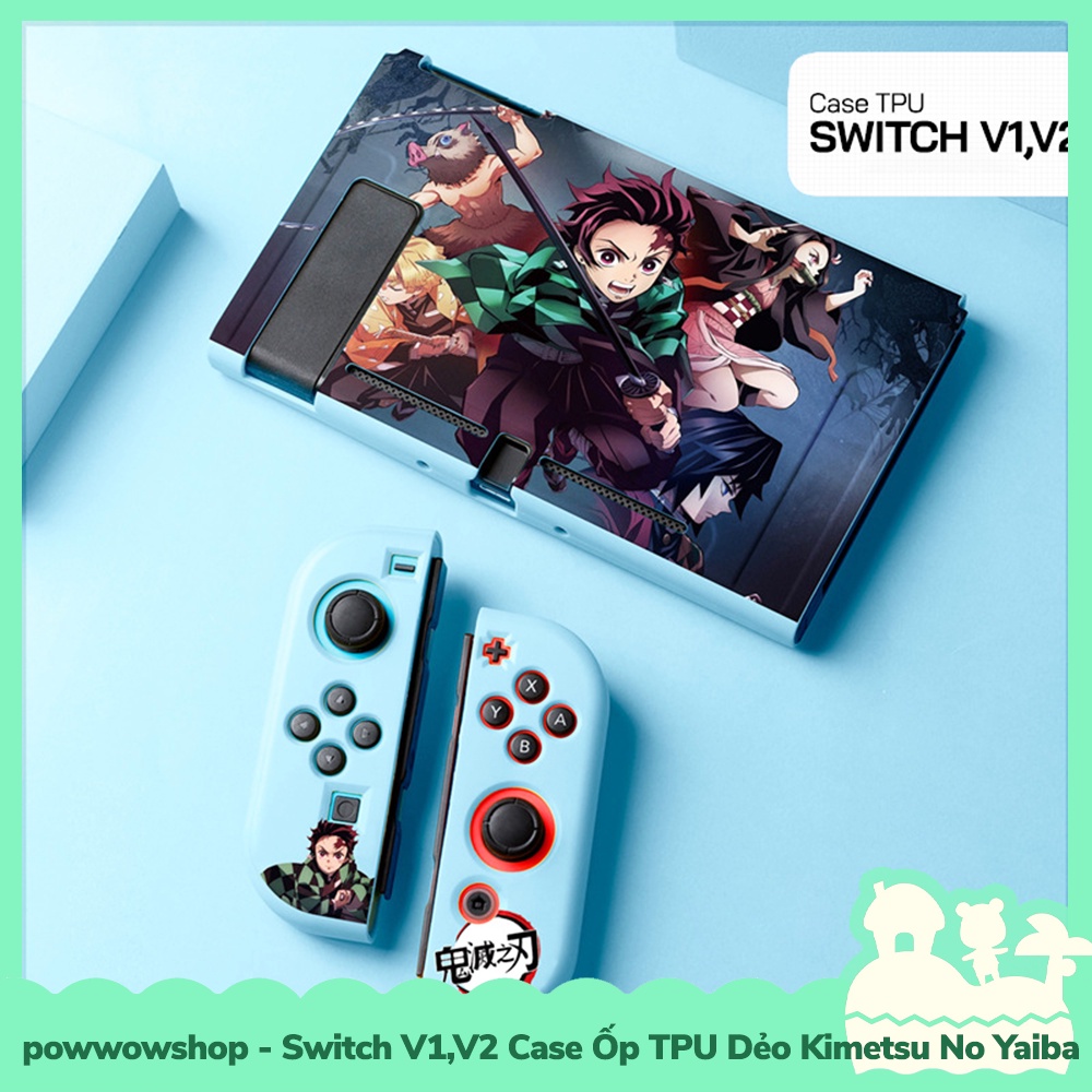 [Sẵn VN - Hỏa Tốc] Switch V1,V2 Case TPU Dẻo Cho Máy Game Cầm Tay Nintendo Switch V1,V2 Kimetsu No Yaiba