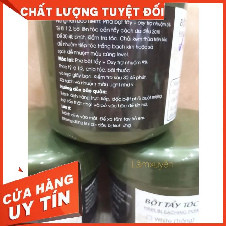 BỘT TẨY TÓC ORGANIC COLLAGEN CAO CẤP 500G  FREESHIP  bột mịn không rát da đầu ít khô sáng đều màu giúp tóc dai và khỏe