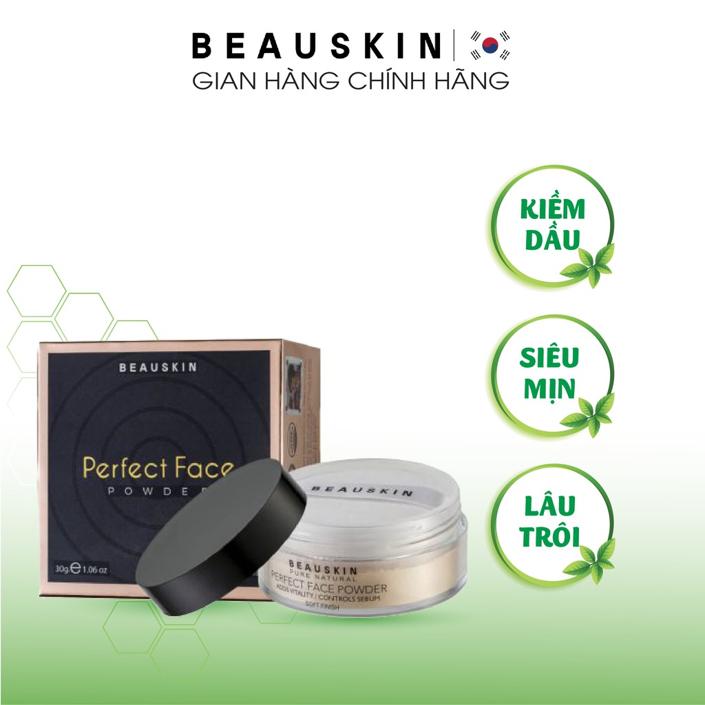 Phấn Phủ Kiềm Dầu Dạng Bột BEAUSKIN Perfect Face Power 30gr Che Khuyết Điểm Vượt Trội - BMPW0321110