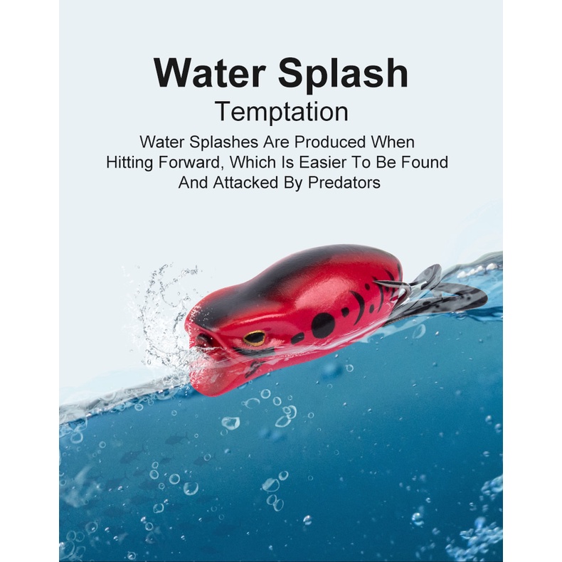 Hộp 5 Mồi Giả Câu Cá Hình Ếch 3D Bằng Nhựa Mềm