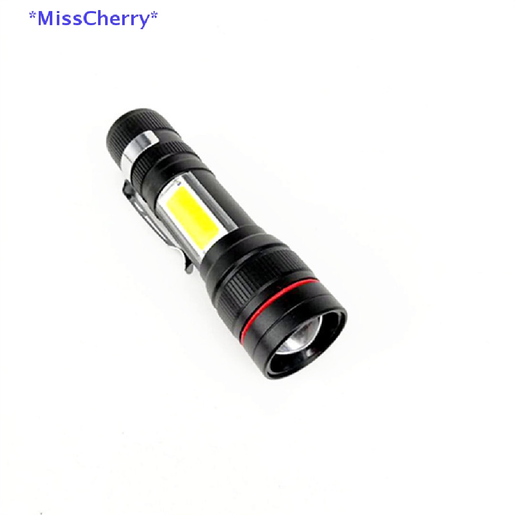 Đèn Pin LED T6 + COB Có Thể Sạc Lại Bằng Cổng USB Mới