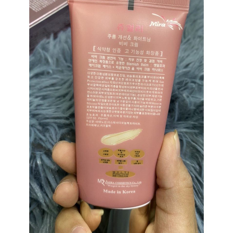 Kem nền BB mira jewel wrinkle care & whitening 40G
