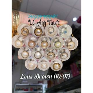 Lens brown + khay đơn