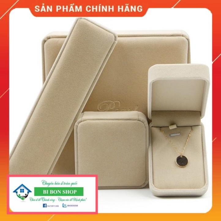 *HOT* [H4N4-Giá xưởng] COMBO 20 Hộp dây chuyền - Hộp đựng trang sức bọc nhung cao cấp kiểu nắp gập