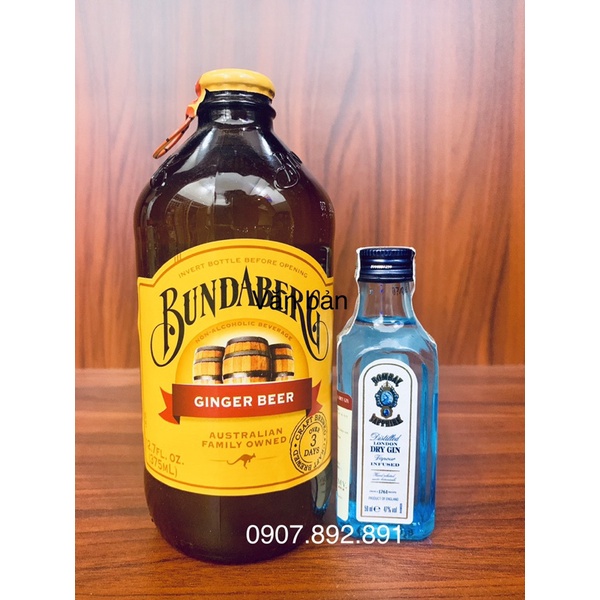 combo Nước Gừng Bundaberg + Bombay 50ml