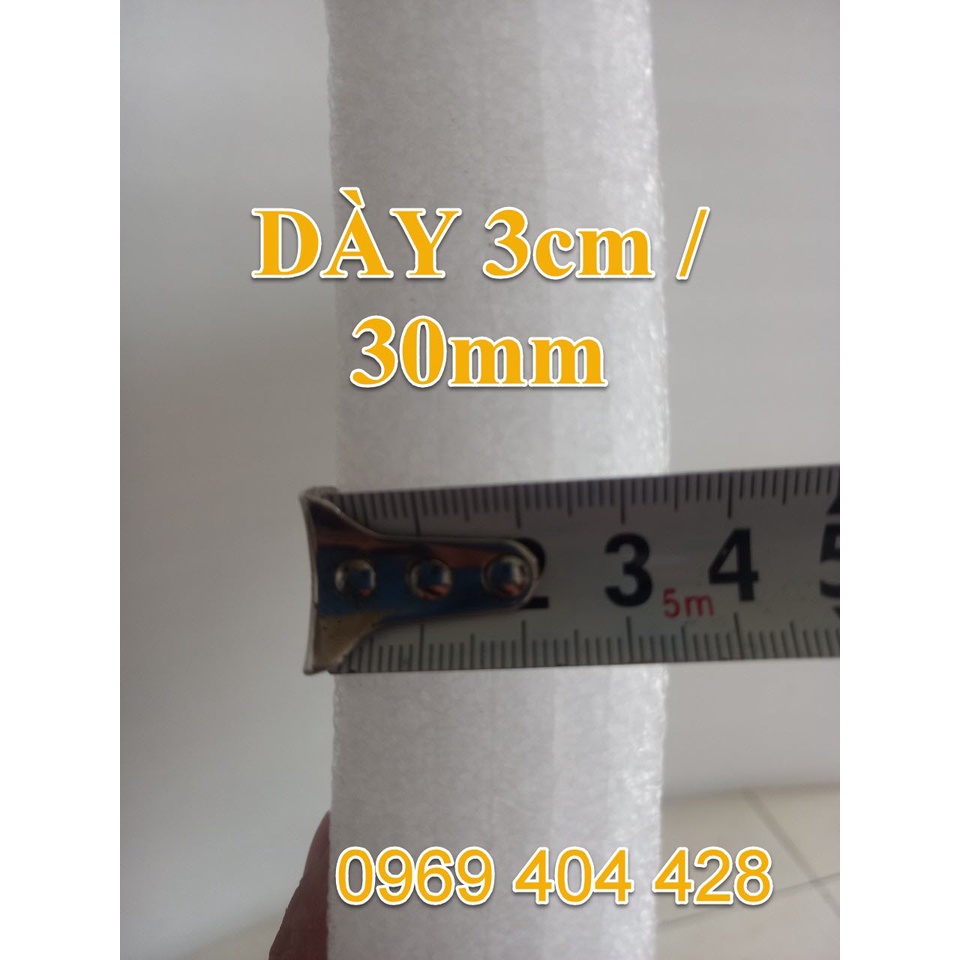 1 Tấm Mút Xốp Foam Định Hình DÀY 3cm, Khổ 50cmx50cm Không Thấm Nước