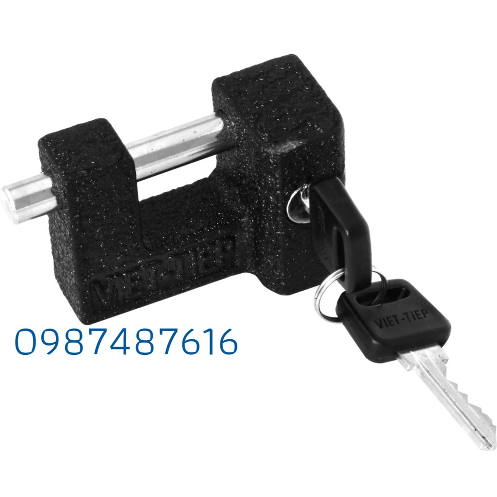 Ổ Khoá Việt Tiệp Cầu Ngang Gang 49 x 69 Ống Phi 10mm CN 92