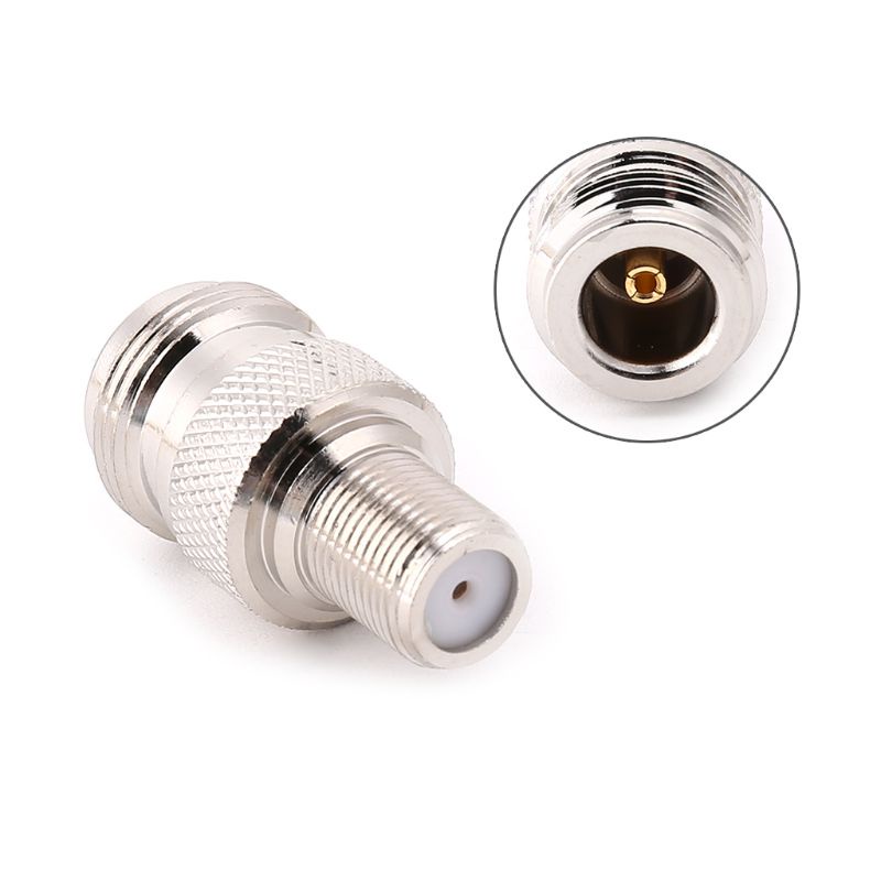 Bộ Chuyển Đổi Ăng Ten Đồng Trục Kết Nối RF Type F Đầu Cái Sang Đầu Cái Type N Đầu Cái