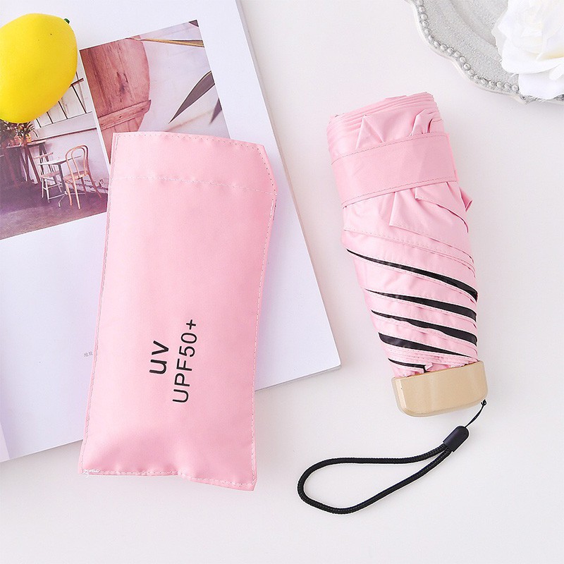 Dù Che Nắng / Mưa / Tia UV Mini Siêu Nhẹ Mang Đi Tiện Dụng