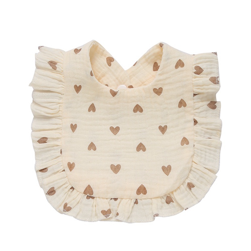 Yếm ăn MAMIMAMIHOME vải cotton mềm thấm hút tốt xoay 360 độ dành cho bé