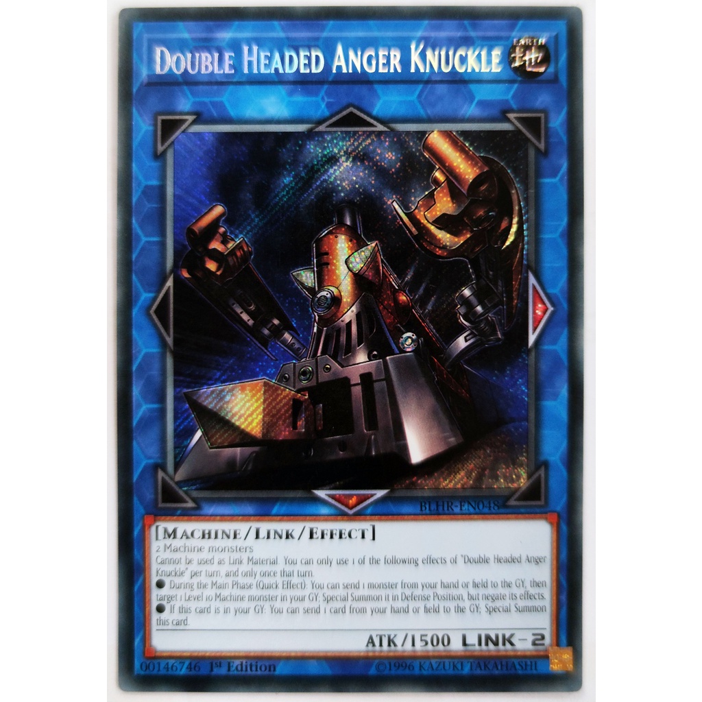 [Thẻ Yugioh] Double Headed Anger Knuckle |EN| Secret Rare (ZEXAL)