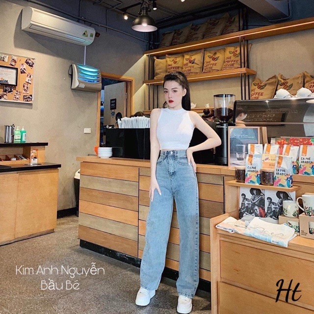 Áo croptop 3 lỗ cổ 3p Chất bozip H2H988