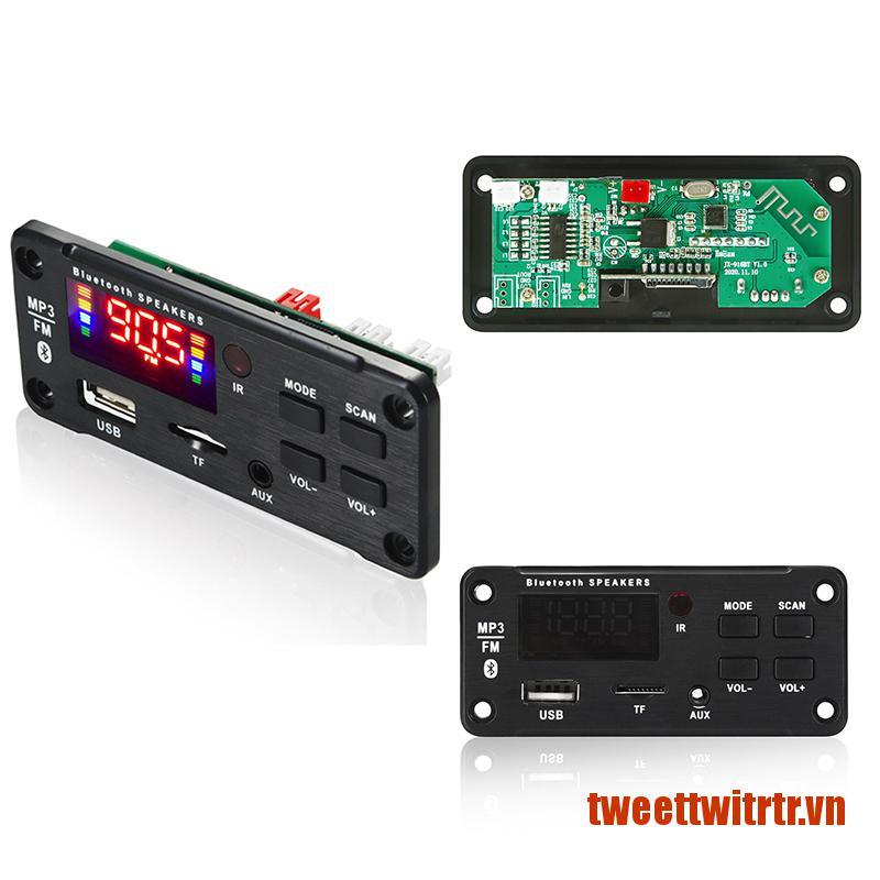 TRTR Amplifier MP3 Decoder Board Color Screen Car MP3 Player USB Recording Modul