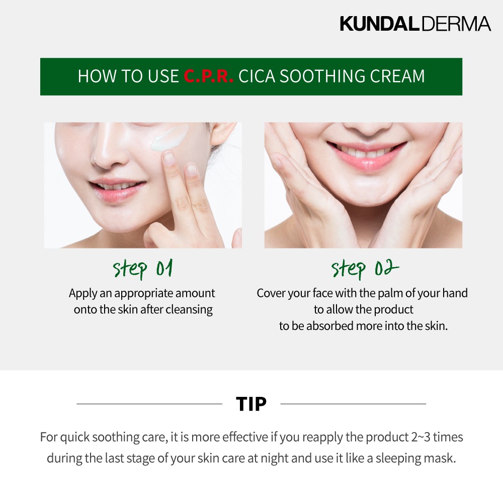 Kem dưỡng da KUNDAL DERMA C.P.R. Cica cho làn da mịn màng 50ml