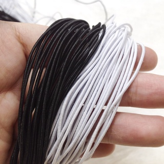 Dây thun tròn size 1mm xỏ vòng phụ liệu may áo quần trắng đen làm đồ thủ công handmade