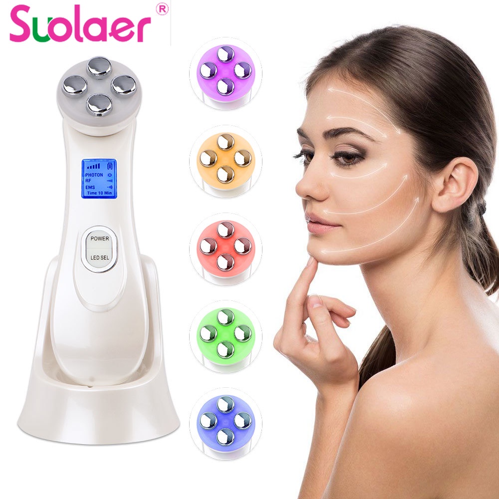 Máy Chăm Suolaer Sóc Da Mặt Có Đèn LED Tiện Dụng
