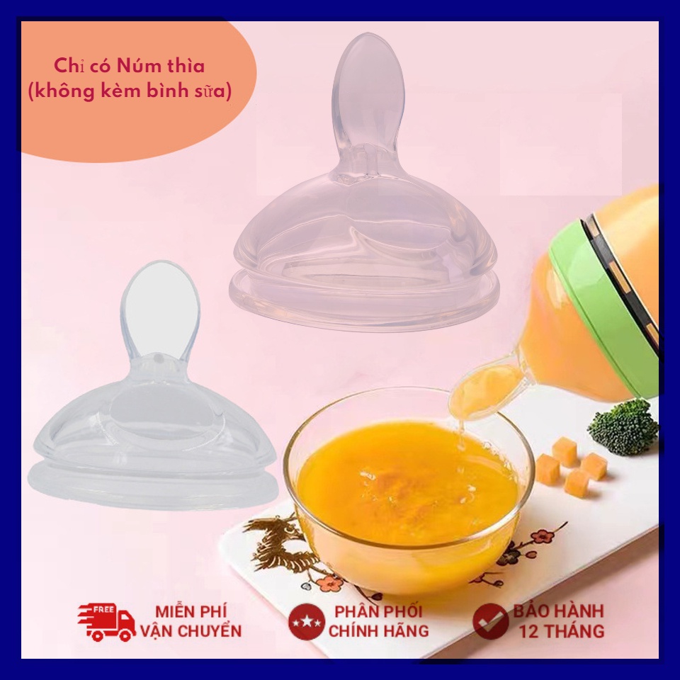 Núm thìa ăn dặm silicone Mỹ siêu mềm