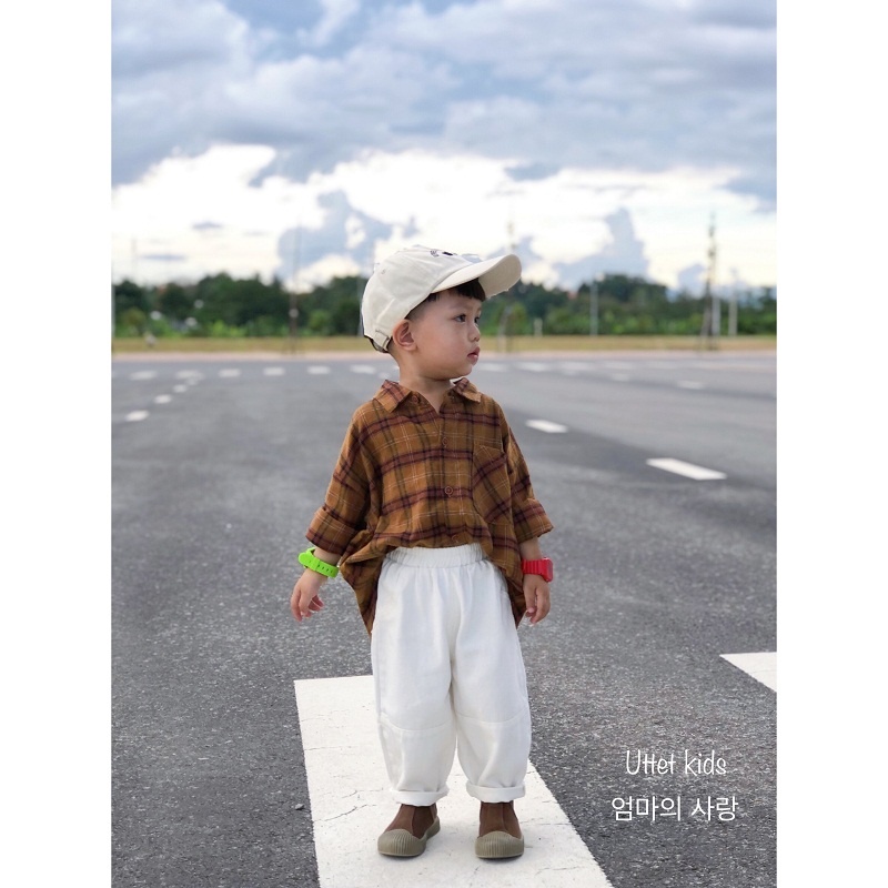 QUẦN KAKI  STYLE HÀN DÀNH CHO BÉ GÁI VÀ BÉ TRAI SIZE 90 ĐẾN 130 form nhỏ hơn 1 size