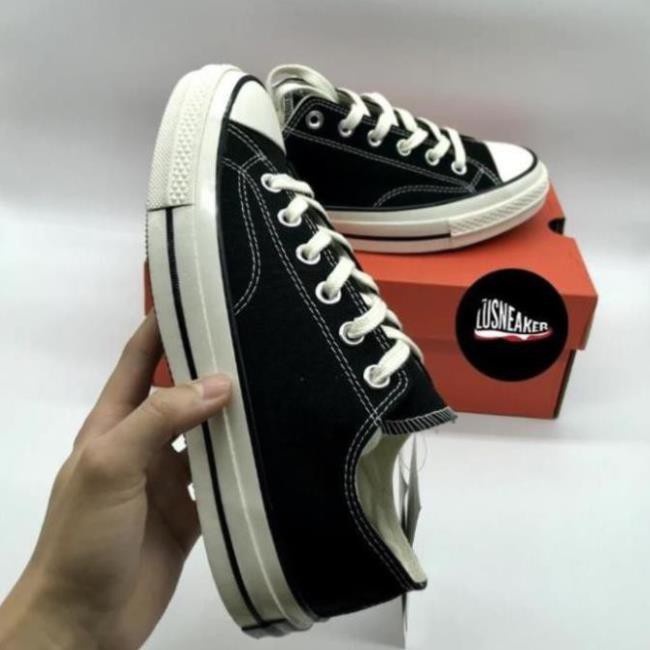 Giày Convers thấp cổ đen trắng 💝FREESHIP💝 Giầy thể thao nam nữ đủ size, Sneaker nữ trắng - Sale 1