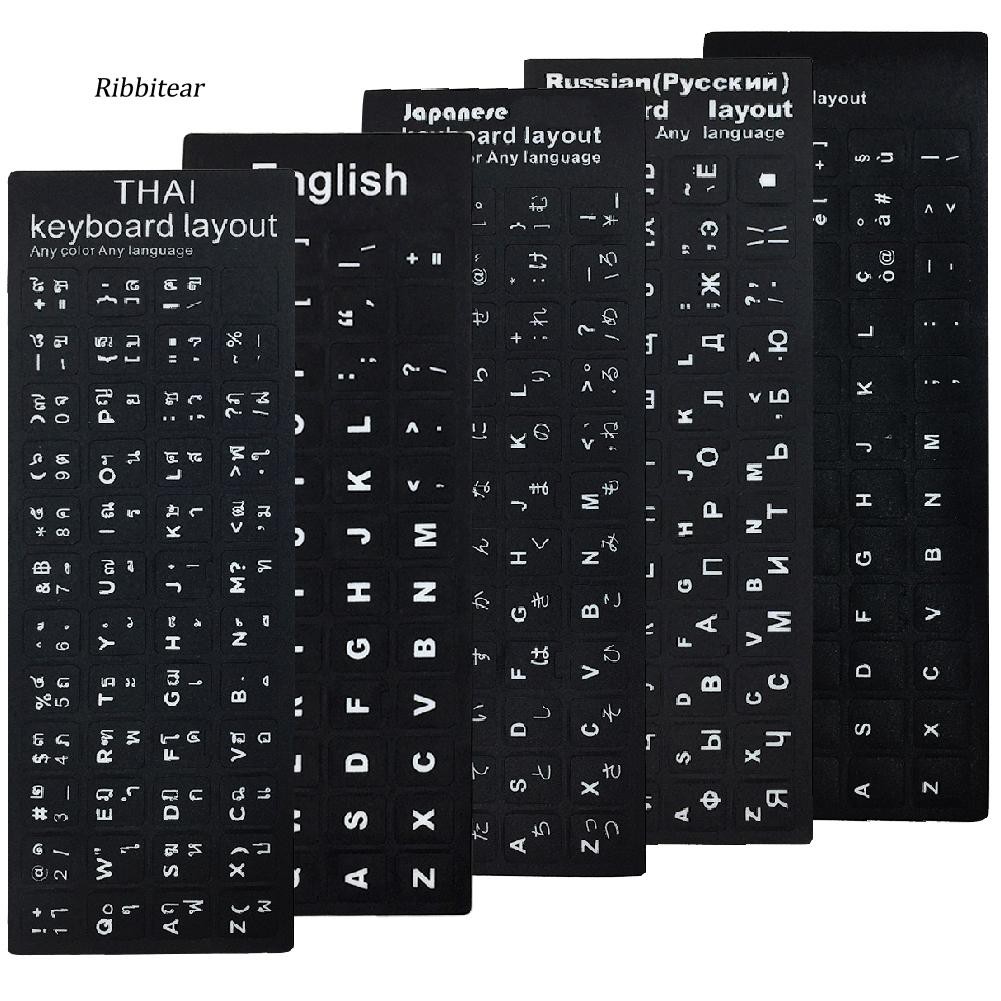 Miếng dán bàn phím máy tính hỗ trợ gõ ngoại ngữ có thể lựa chọn ngôn ngữ phù hợp với công việc | BigBuy360 - bigbuy360.vn
