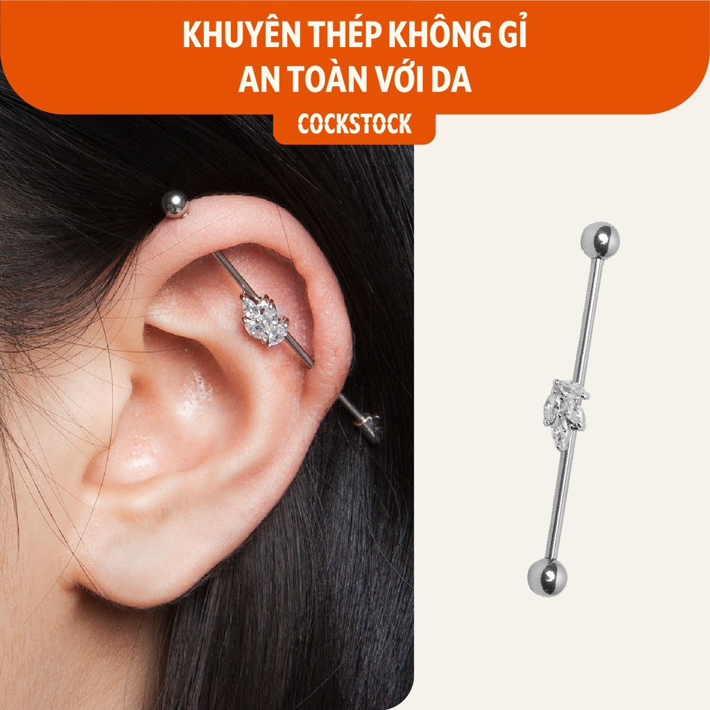 Khuyên tai lỗ Indus Blink Barley CockStock
