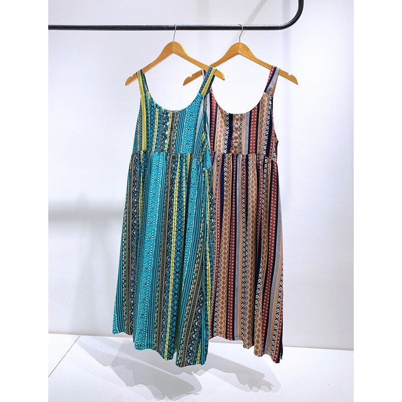 Mama Style - Đầm Bầu mặc nhà chất Tole lụa 3D mềm mát