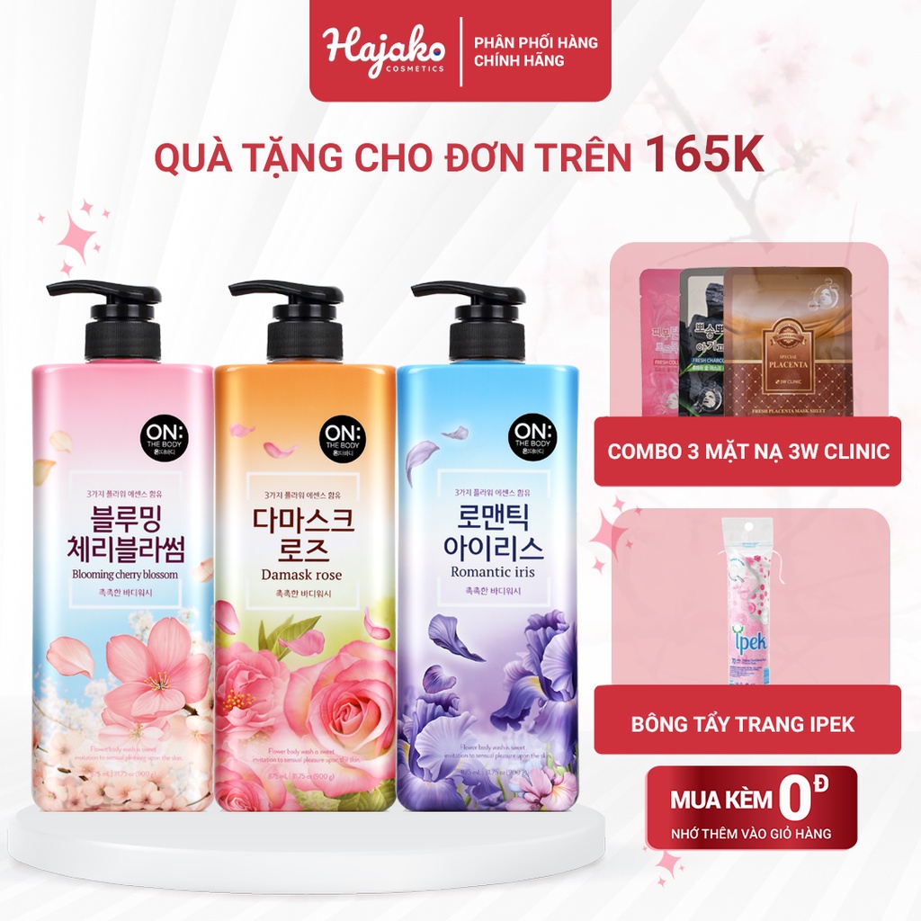 Sữa tắm nước hoa dưỡng ẩm Hàn Quốc On: The Body 900g