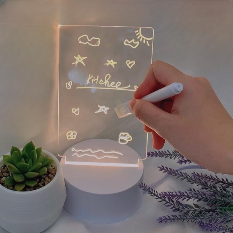 Đèn Ngủ Tự Trang Trí, Đèn Ngủ 3D Viết Xoá Theo Sở Thích Độc Nhất Vô Nhị, Siêu Dễ Thương