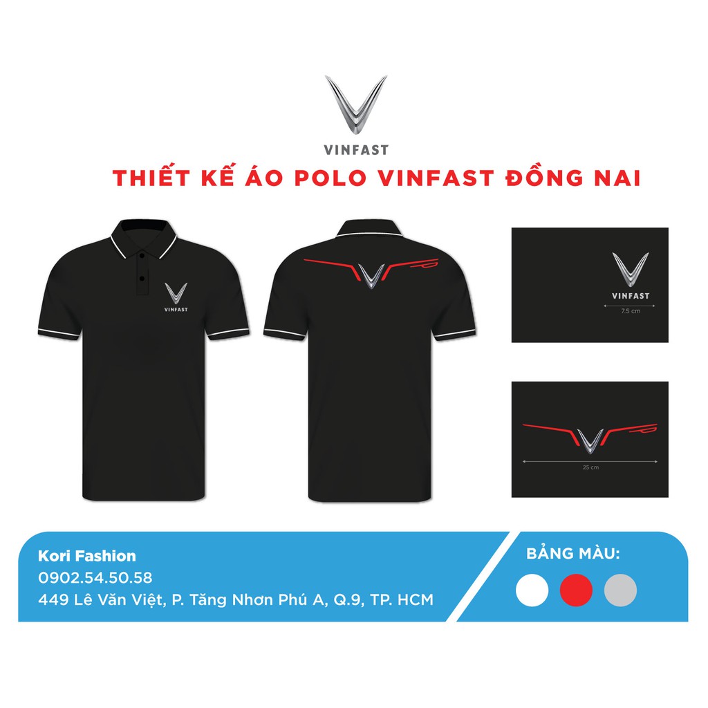 Áo thun polo cao cấp Vinfast 2 mặt HOT