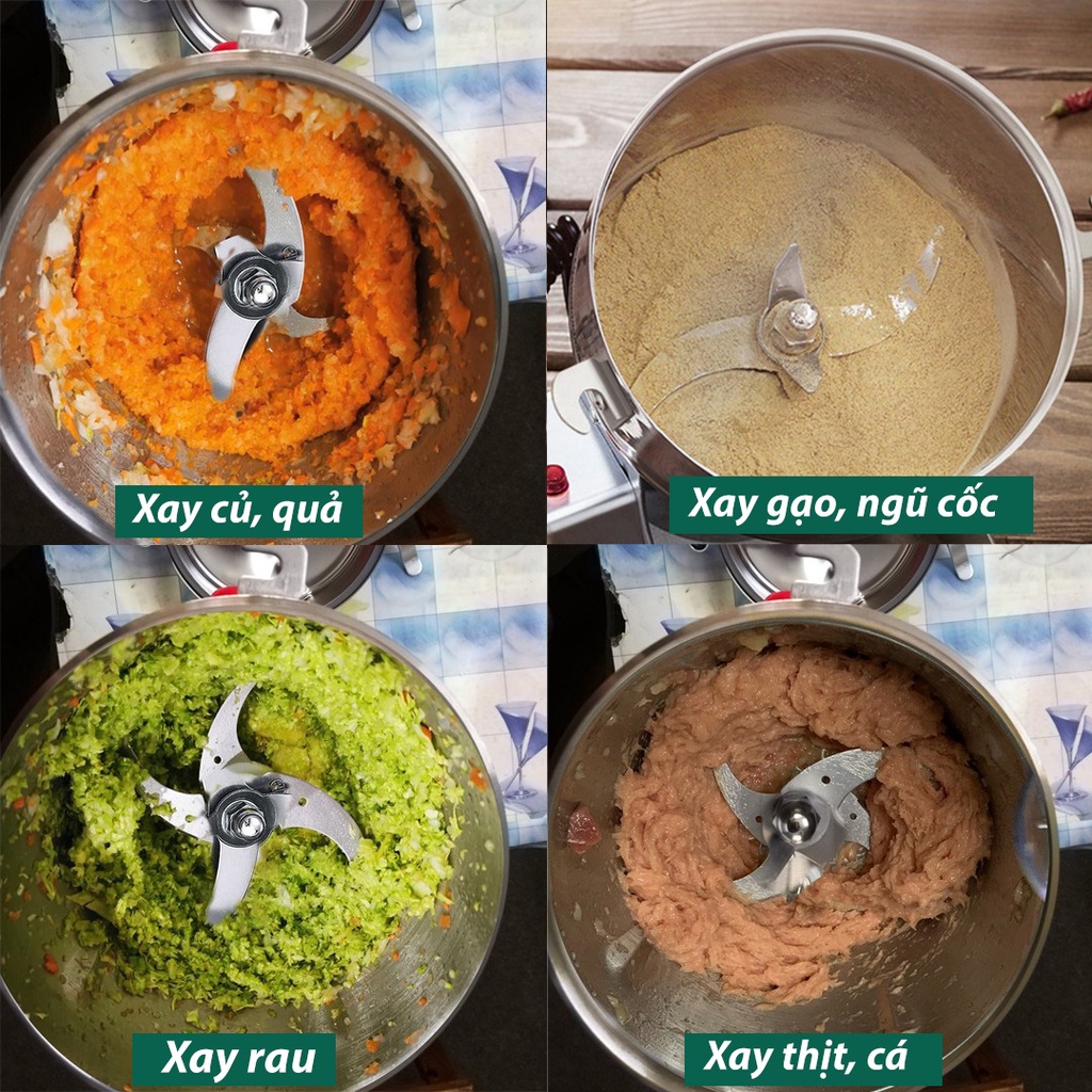 MÁY XAY BỘT KHÔ ĐA NĂNG TẠI NHÀ SEKA - Làm bánh, xay thịt cá, giò, chả, rau củ quả, nấu ăn chưa bao giờ đơn giản đến thế