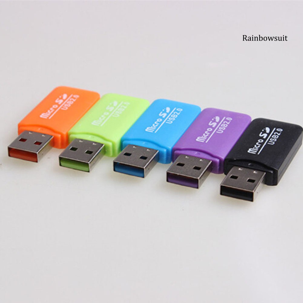 Đầu Đọc Thẻ Nhớ Mini Usb 2.0 Tf Cho Laptop Nhiều Màu Sắc