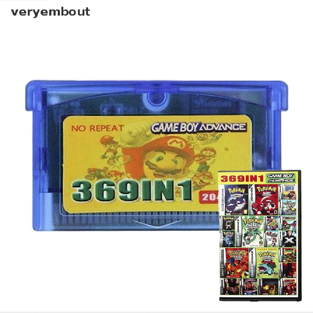 Thẻ Game Boy Advance GBA SP NDS NDSL 369 Trong 1 Chuyên Dụng