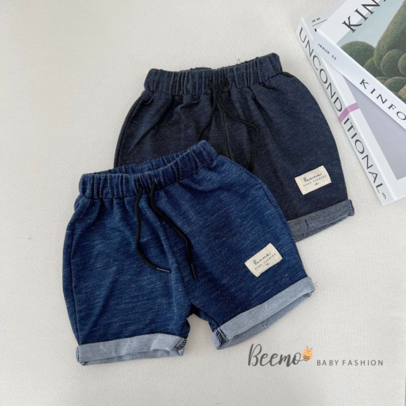 Quần Đùi Giả Jean Cho Bé Trai Bé Gái (8-23kg)- Chất Liệu Cotton Da Cá, Mềm Mại Co Dãn Dễ Chịu