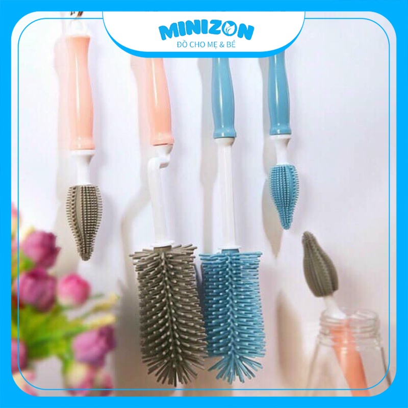 Cọ Bình Silicon Attoon Hàng Nội Địa Thái Lan Siêu Mềm Bền Bỉ | Minizon Kids