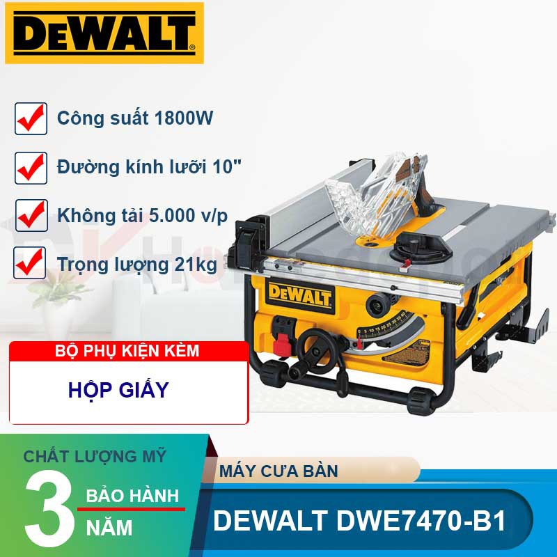 Máy cưa bàn Dewalt DWE7470-B1