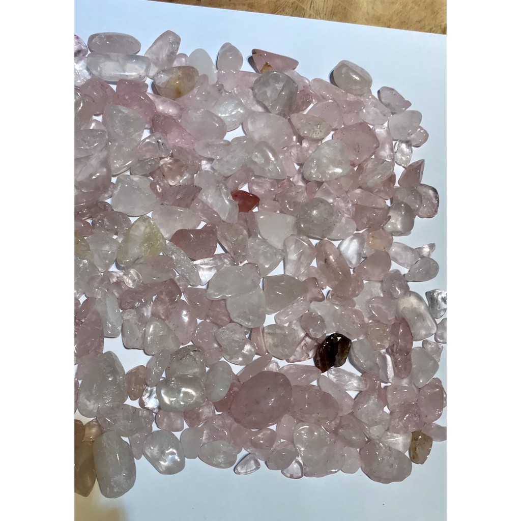 Đá vụn tinh thể thach anh hồng tư nhiên thanh tẩy phong thủy | BigBuy360 - bigbuy360.vn