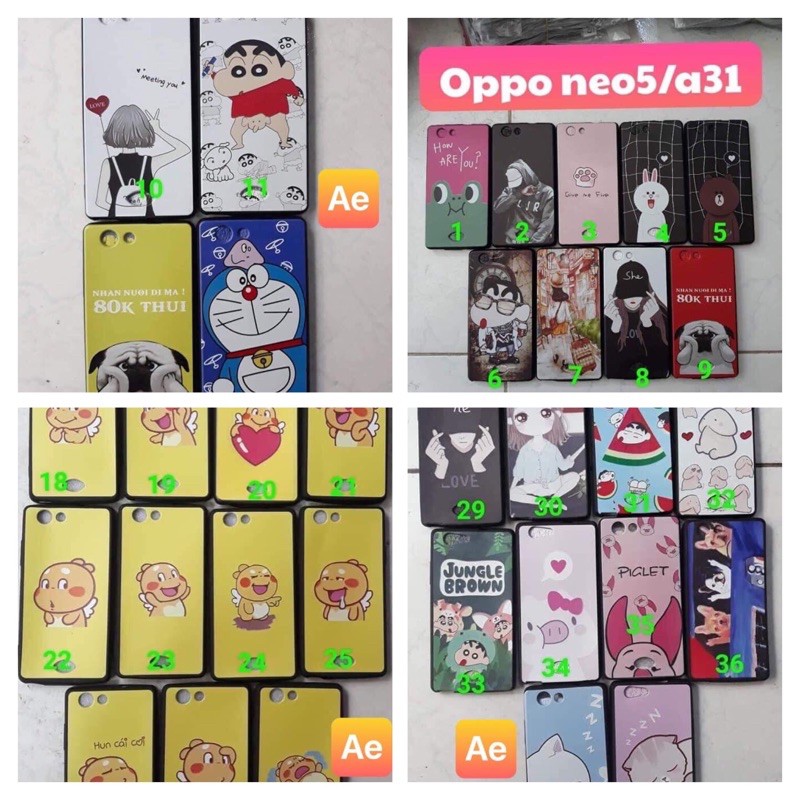 ốp lưng hình đồng giá oppo neo 5