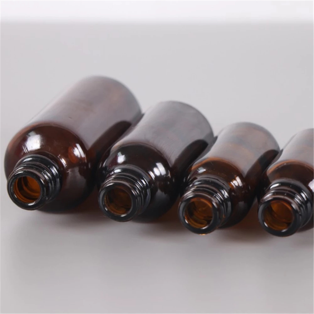 [Hàng mới về] Chai xịt rỗng bằng thủy tinh màu vàng hổ phách dung tích 5-100ml