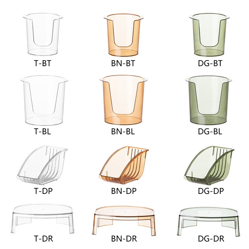 Giá Đỡ Chén Dĩa Bằng Nhựa Có Tay Cầm Tiện Lợi Dành Cho Nhà Bếp