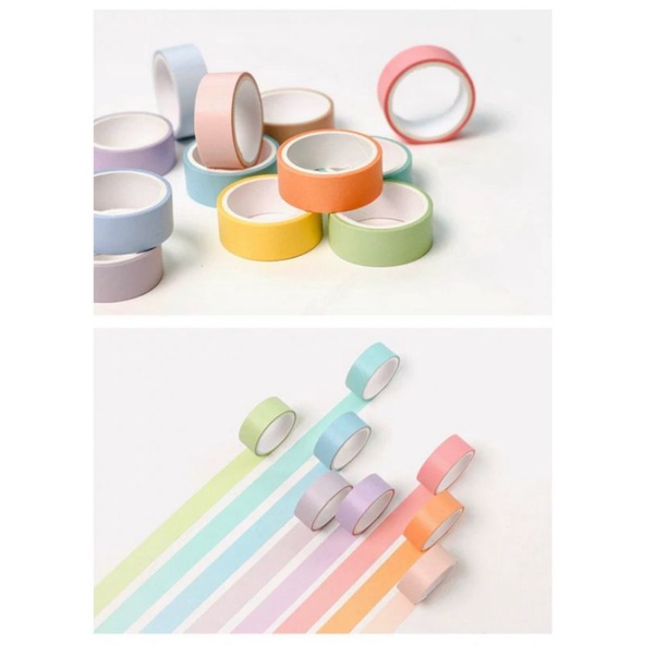 Set washi chiết màu pastel (Vui lòng đọc lưu ý trước khi mua 🥰)