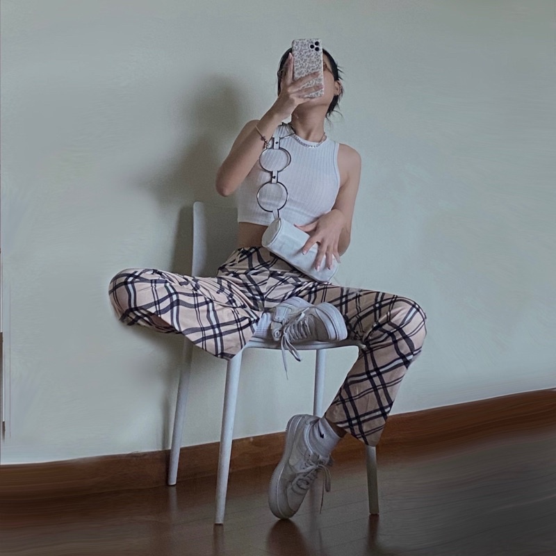 Túi đeo chéo nữ dây xích tròn