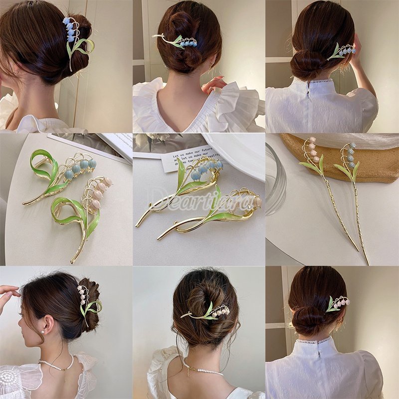 Kẹp Tóc Hình Hoa Lily / Cá Mập Thời Trang Mùa Hè Xinh Xắn