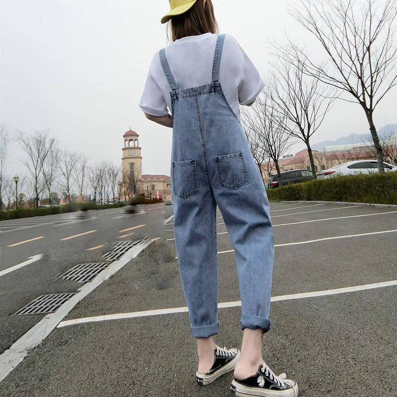 Quần Yếm Denim Dáng Rộng Thêu Hoa Cúc Phong Cách Hàn Quốc Thời Trang Mùa Hè 2020 Mới Cho Nữ | BigBuy360 - bigbuy360.vn