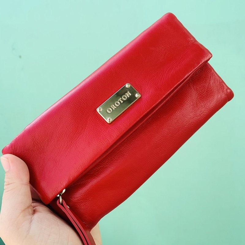 Túi ví da thật OROTON - hàng likenew AUSTRALIA
