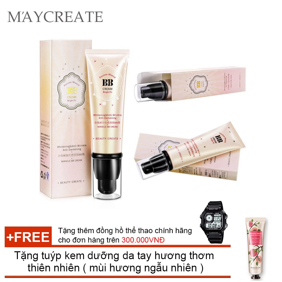 Kem Che Khuyết Điểm Maycreate Bb CreamTặng tuýp kem dưỡng da tay hương thơm tự nhiên ( mùi hương ngẫu nhiên ) | BigBuy360 - bigbuy360.vn