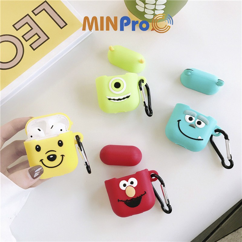 Vỏ Ốp Case  bảo vệ bao đựng tai nghe không dây bluetooth 1/2/i12/i9/i7/tws chống va đập - MINPRO