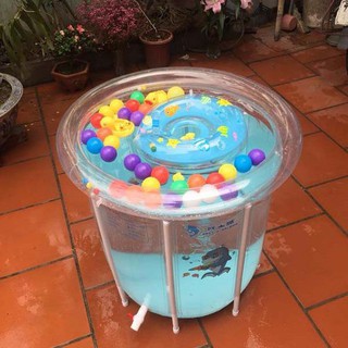 Bể bơi thành cao cho bé spa tại nhà