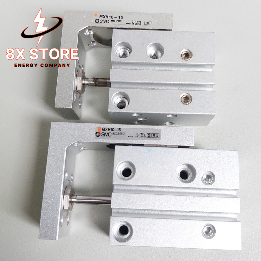Xi Lanh khí nén chế cân lực Hàn cell pin SMC MXH10-10, MXH10-15 Bore Size 10mm,Hành Trình 10-15mm