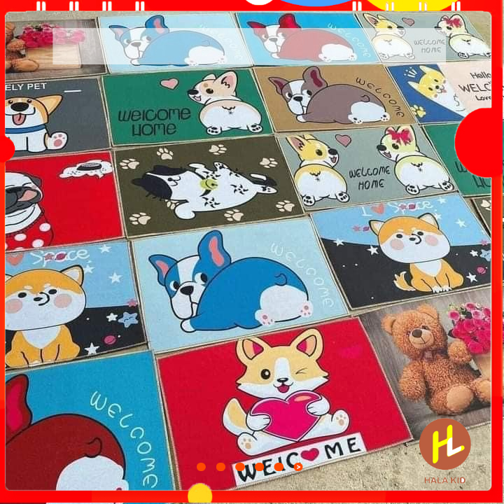 THẢM CHÂN 3D HÌNH THÚ MỚI(Kích thước: 60*40cm)
