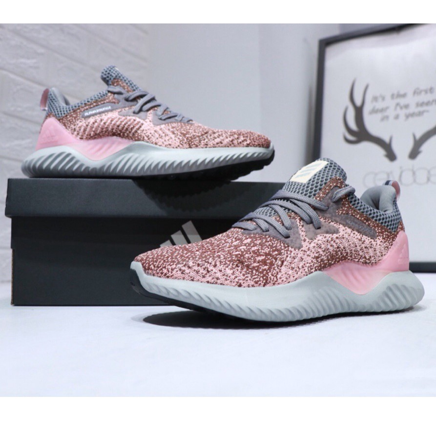 Giày thể thao chính hãng Adidas Alpha Bounce Running Wo Pink Sneakers size 36-40